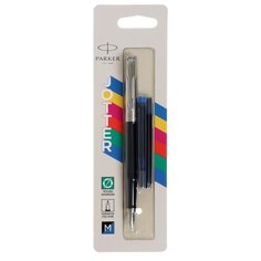 PARKER Набор перьевой ручки F60 с двумя картриджами, 1 мм, 2096430, 1 шт.