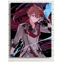 Картина по номерам Игра Genshin impact (Генишин, Ху Тао, Делюк, Сахароза, Сяо) - 8284 В 30x40