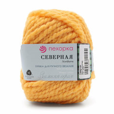 Пряжа для вязания Пехорка Северная, 50г, 50м (30% ангора, 30% шерсть, 40% акрил высокообъёмный) (340 листопад), 10 мотков