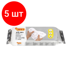 Комплект 5 шт, Паста (масса) для моделирования и лепки JOVI, отвердевающая, 250 г, белая, 83