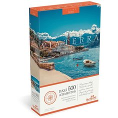 Пазл Origami Виа Терра, Которский залив, 07821, 500 дет., голубой