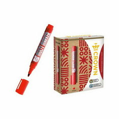 Маркер перманентный 3.0 мм, Multi Marker, красный Crown