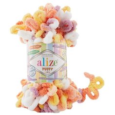 Пряжа ALIZE "Puffy Color" (5 мотков по 100гр) цвет 6429