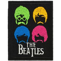 Нашивка, шеврон, патч (patch) The Beatles (Битлз), размер 6,5*8,5 см Нет бренда