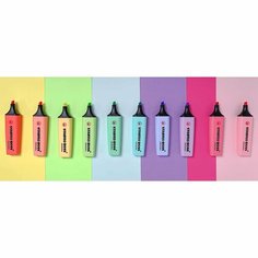 Набор текстовыделителей STABILO Boss Original Pastel, 10 цветов, пастельные оттенки