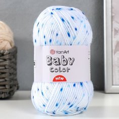 Пряжа "Baby color" 100% акрил 150м/50гр (210 син. голуб) нет бренда