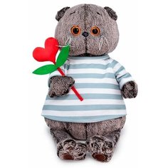Мягкая игрушка Кот Басик с сердцем из фетра Ks25-193 Basik&Co