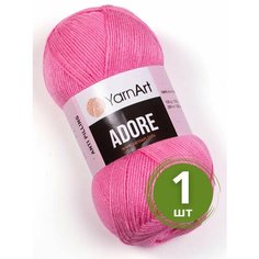 Пряжа YarnArt Adore (Адоре) - 1 моток 339 розовый, 100% акрил антипиллинг, 100 г 280 м