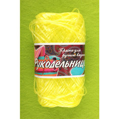 Пряжа Пехорка Рукодельница мочалка светлый лимон (16), 100%полипропилен, 200м, 50г, 1шт