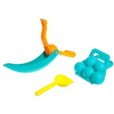 Песочный набор "Играем в снежки", 3 предмета цвета микс Noname