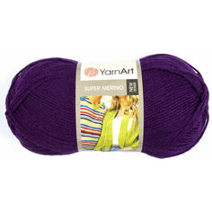 Пряжа Yarnart Super Merino фиолетовый (188), 75%акрил/25%шерсть, 300м, 100г, 5шт