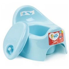 Горшок детский Start с крышкой голубой пастельный LA2701BL Little Angel