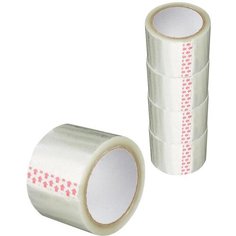 Клейкая лента 72мм х66м 38 мкм прозрачны 4 шт/уп Noname