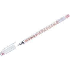 Ручка гелевая Crown "Hi-Jell Metallic" оранжевая металлик, 0,7мм, 12 штук