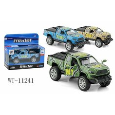 Машинка Junfa Джип военный 1:32 металлический с открывающимися дверцами инерционный