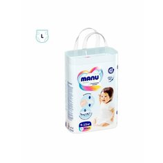 Подгузники-трусики ультратонкие L 9-15кг 58шт Manu