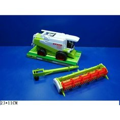 Игрушечный зерноуборочный комбайн Жатка под пластиком, инерционный, 8489/Комбайн игрушка/Машинки для мальчиков Китай