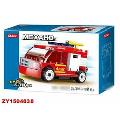 Конструктор Механо 38-0916G Пожарная машина 55 дет. Нет бренда