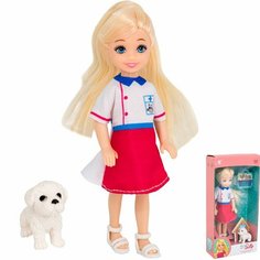 Кукла малышка 91026-D с питомцем в кор. Нет бренда