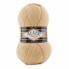 Пряжа ALIZE SUPERLANA KLASIK, св. бежевый - 826, 25% шерсть, 75% акрил, 5 мотков, 100 г, 280 м.