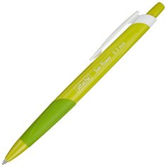 Ручка шариковая автоматическая Attache Sun Flower, зел корп, син, масл, манж
