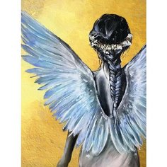 Картина по номерам ангел 30х40 Цветной