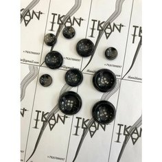 Пуговица пластиковая четырехпрокольная, 1 шт. Noname