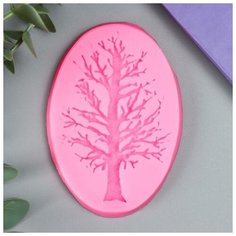 Молд силикон "Дерево без листьев" 8,5х6х0,9 см Noname