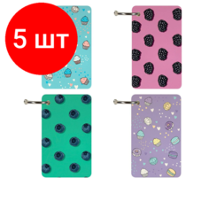 Комплект 5 штук, Блокнот SMART JOURNAL 54х90мм,110л,4 вида, отрывной блок на кольце 3-570 Bruno Visconti