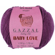 Пряжа Gazzal Baby Love свекольный (1610), 55%модал/45%акрил, 115м, 50г, 3шт