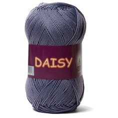 Пряжа Vita cotton Daisy серо-голубой (4432), 100%мерсеризованный хлопок, 295м, 50г, 1шт