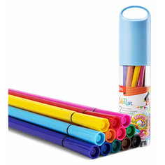 Фломастеры Deli EC156-12 ColoRun 12цв. пластиковая туба 36 шт.