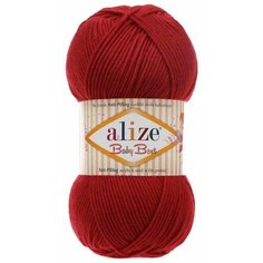 Пряжа Alize Baby best темно-красный (106), 90%акрил/10%бамбук, 240м, 100г, 1шт