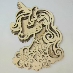 3D Раскраска Единорожка Нет бренда