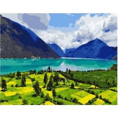 Картина по номерам Горное озеро 40х50 см Hobby Home