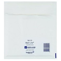 Крафт-конверт с воздушно-пузырьковой плёнкой Mail Lite, 18х16 см, White Calligrata