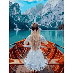 Картина по номерам На лодке по озеру 40х50 см Hobby Home