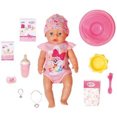Интерактивная кукла Zapf Creation Baby born девочка с магическими глазками, 43 см, 833698 розовый