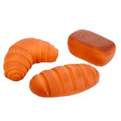 Набор для ванной Играем вместе "Хлеб" - Батон, буханка и рожок (LX-1704), оранжевый
