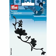 Термоаппликация Гирлянда из цветов, черны цв. 926150 Prym