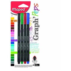 Ручка MAPED капиллярная GRAPH PEP S 4 шт