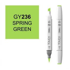 Маркер TOUCH BRUSH двухсторонний на спиртовой основе 236 зеленый весенний