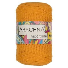 Пряжа ARACHNA Macrame Mini, 80% хлопок, 20% полиэстер, 4*250 г, 230 м, №20, желтый