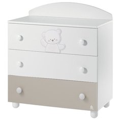 Бельевой комод Italbaby Jolie, 3 ящика, белый/крем