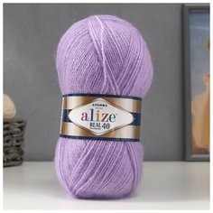 Пряжа (1шт) "Angora real 40" 60% акрил, 40% шерсть 430м/100гр (146) Alize