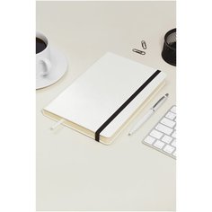 Ежедневник BrunoVisconti недатированный, А5 (142 х 214 мм.), "MEGAPOLIS VELVET" белый 320 стр, Арт. 3-468/23