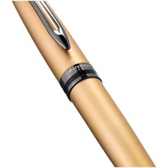 Ручка Waterman Expert DeLuxe Metallic Gold RT M, 2119260, шариковая, синие чернила, подарочная коробка