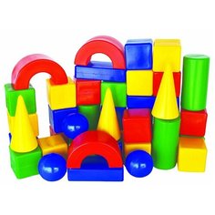 Юг-Пласт Конструктор Строитель 42 детали 5005 с 3 лет