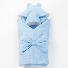 Конверт на выписку для новорожденного "Мишутка", одеяло, чепчик, бант, 3 предмета, бязь Нет бренда