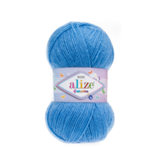 Пряжа Alize Sekerim Bebe, 100 % акрил, 100 г, 320 м, 1 шт., голубой